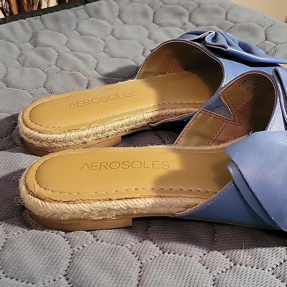 Aerosols leather slip on sandals - Picture 2 of 5